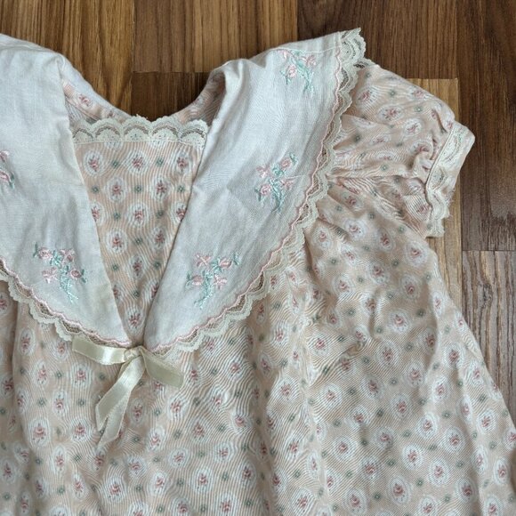 Vintage GUNNE SAX by Jessica McClintock Baby Embroidered Lace Trim Sweet Dress - Picture 5 of 11